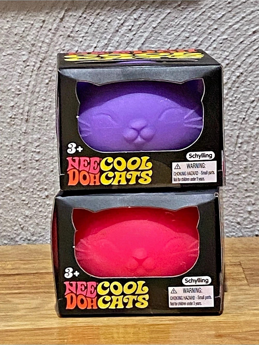 NeeDoh Cool Cats Purple & Pink Set